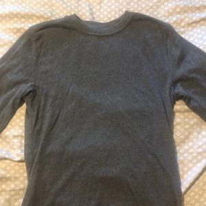 Grey boys long sleeve t-shirt. Size 10/1 2.